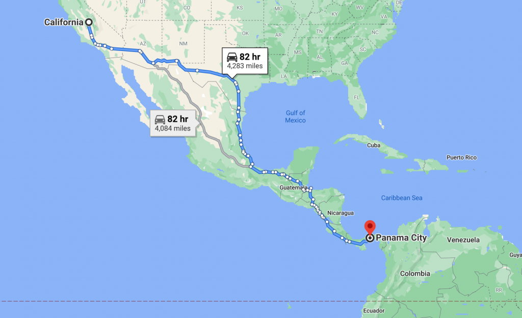 travel route through mexico